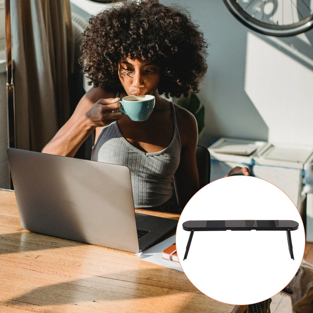 Plastic laptop outlet stand for desk