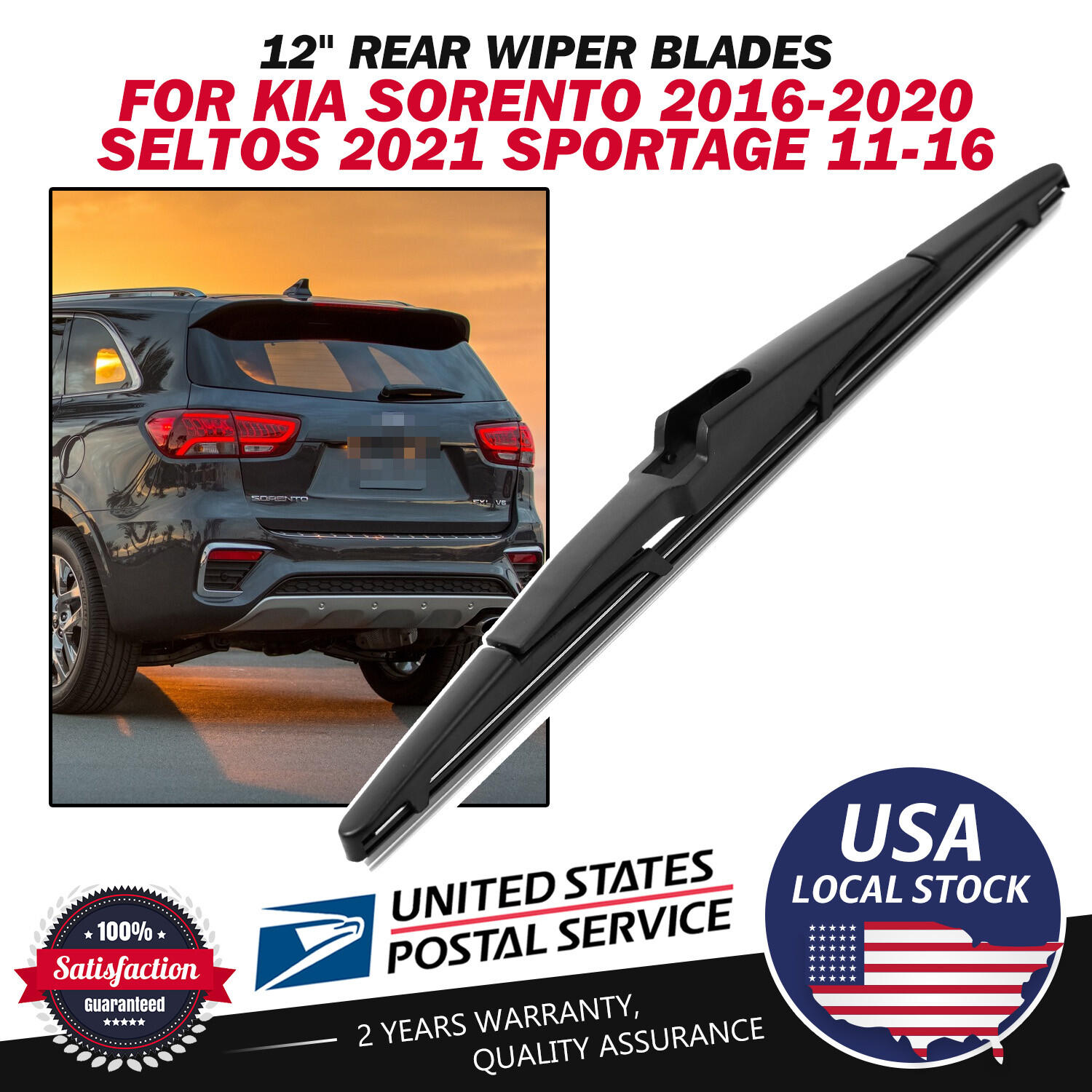 Genuine Quality Rear Windshield Wiper Blade For Hyundai Santa Fe 2013 ...