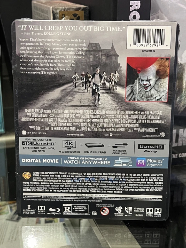 IT (4K ULTRA HD / BLU-RAY BEST BUY LIMITED EDITION STEELBOOK! BRAND NEW! - Image 2 of 4