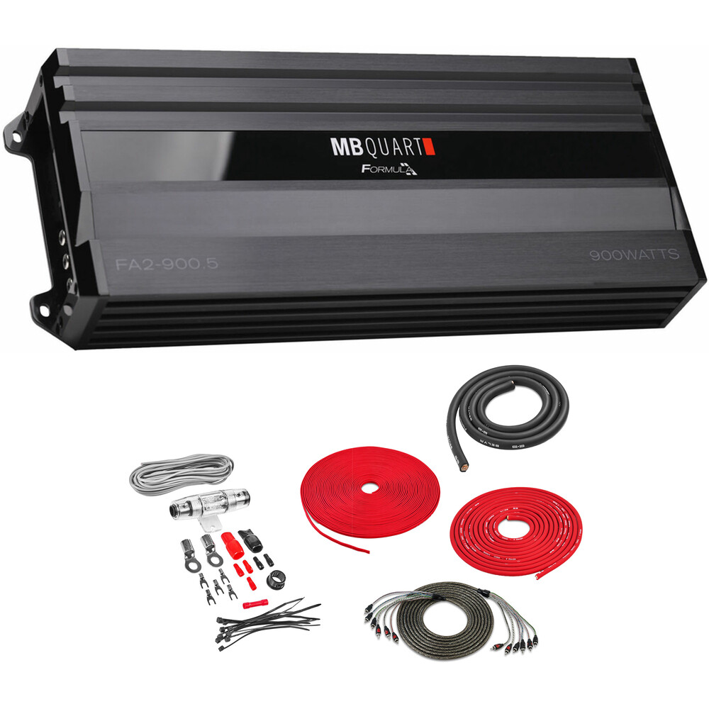 MB Quart FA2-9005 900W RMS Class-D 5-Channel Amplifier with Amp Kit 5109000₽