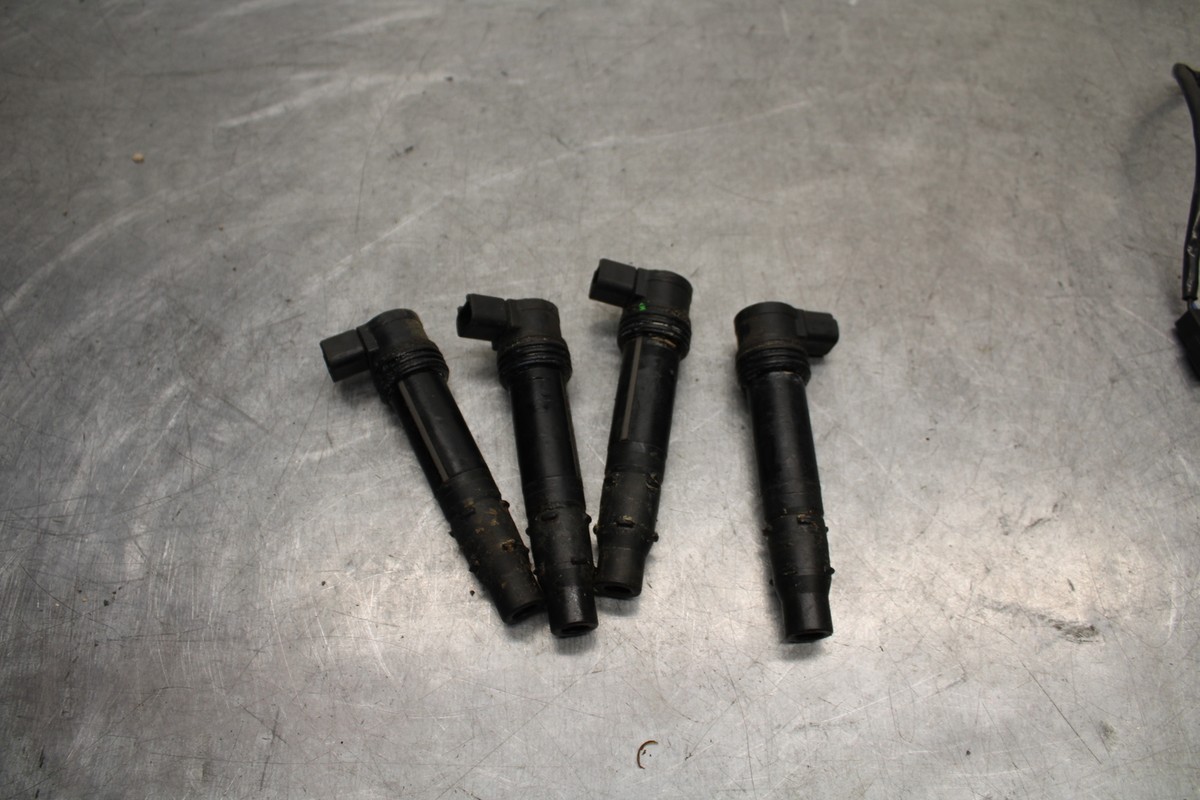 09-12 KAWASAKI NINJA ZX6R IGNITION COILS COIL SPARK PLUG CAPS