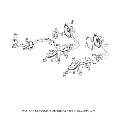 Genuine OEM Engine Crankcase Breather Hose For Mercedes W205 W213 R231 ...