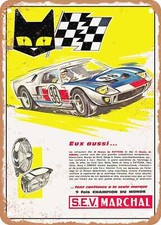 Metal Sign - 1966 You Too Trust The Only Brand 9-time World Champion Sev Marchal
