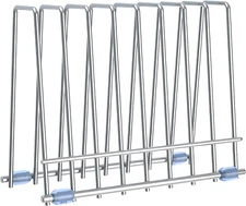 Drying Rack for Bags, Stainless Stand, File Organizer, Kitchen Storage (Silver)