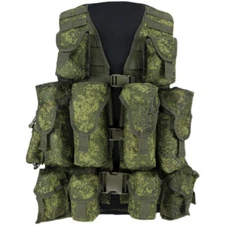 IN US! Russian Military 6SH117 Combat Gear Tactical Vest Bag Wrap MOLLE EMR Camo