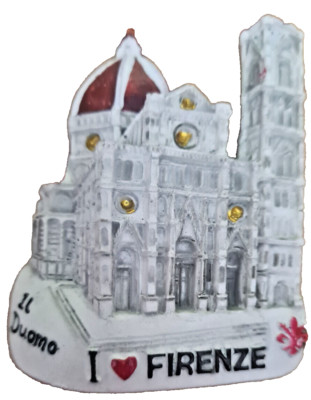 Magnete 3D Firenze Firenze Toscana Italia Souvenir frigorifero souvenir adesivo magnetico, decorazione casa e cucina, Firenze Firenze magnete frigorifero