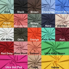 DTY Brushed Rib 4x2 Nile Knit DBP Solid Fabric - Stretch Fabric, Soft Fabric