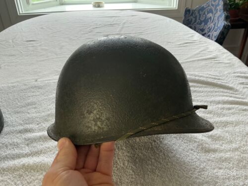 WW2 Rear Seam US HELMET M1 GI Army Navy USMC WWII VG CONDITION FAST SHIP - Picture 24 of 24