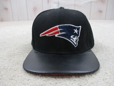 New England Patriots Hat Cap Snap Back Black Wool Mitchell Ness NFL Football Men