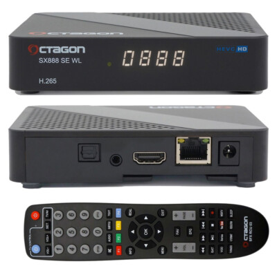 Octagon SX888 SE V2 WL HD IP Linux Receiver, WiFi WLAN,LAN