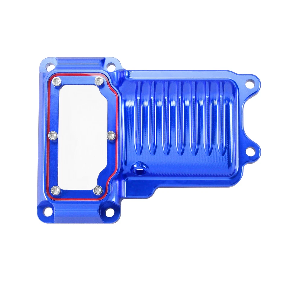 Cubiertas superiores de motor de transmisión azules para Harley 08-17 Dyna Softail Breakout FXDB Foto 2 de 4