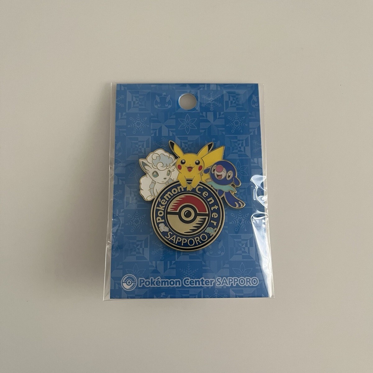 Pokemon Center Sapporo Logo Pins Badge exclusive Alolan