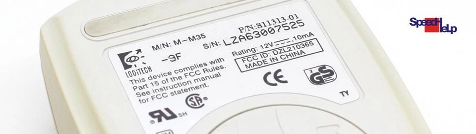 Logitech M-M35 Serial Mouse RS-232 Com Port Computer Dos Driver Retro Old Vintag - Image 4 of 4