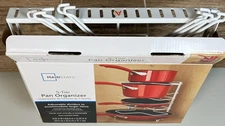 Mainstays White Wire Organization Rack-Use Vertical or Horizontal-Pantry-Kitchen