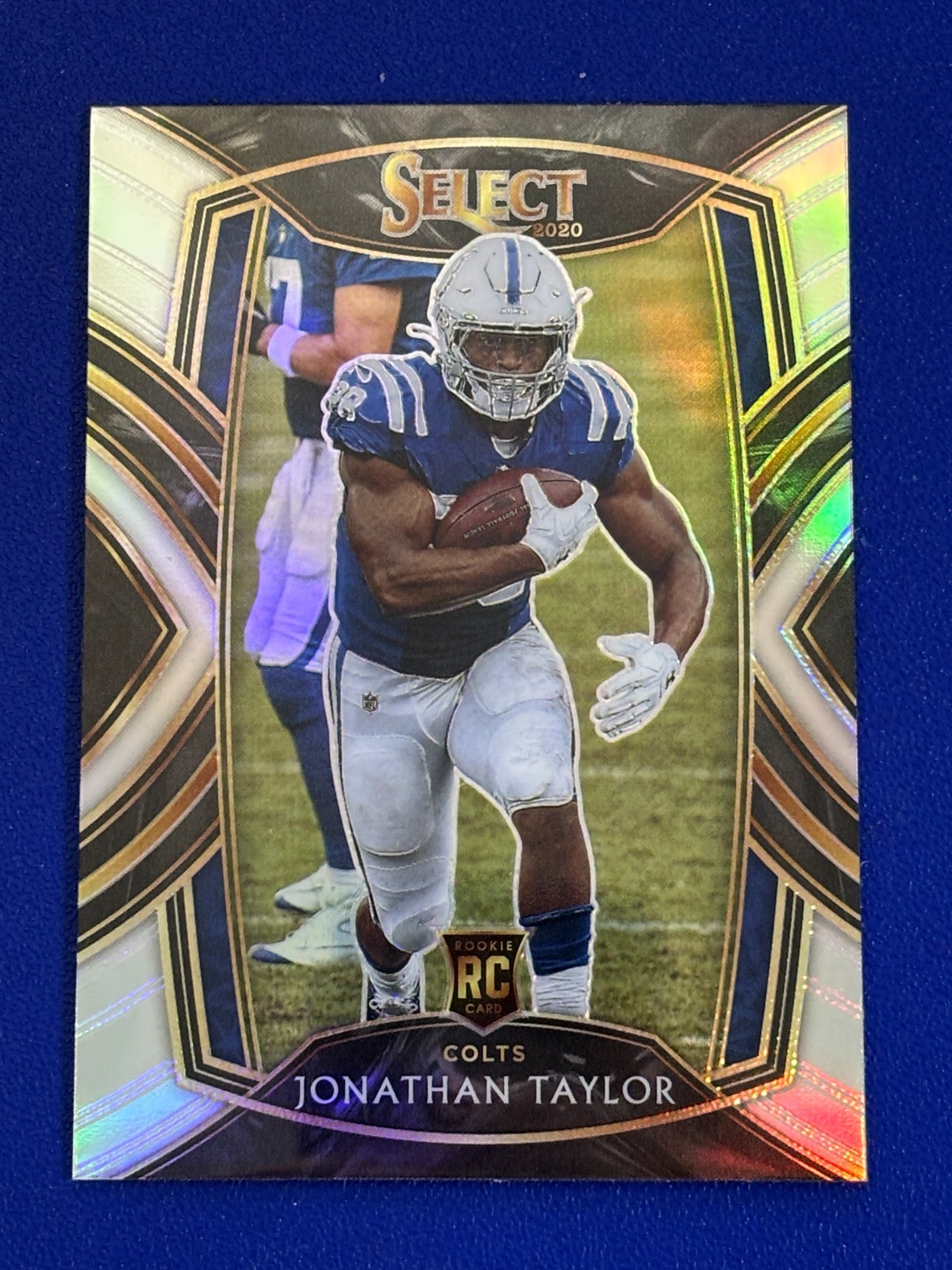 2020 Panini Select Football Silver Prizm Base Card Rookie #253 Jonathan TAYLOR