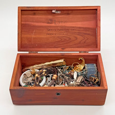 Estate Sale Vintage Jewelry with Lane jewelry Box Lot Untested