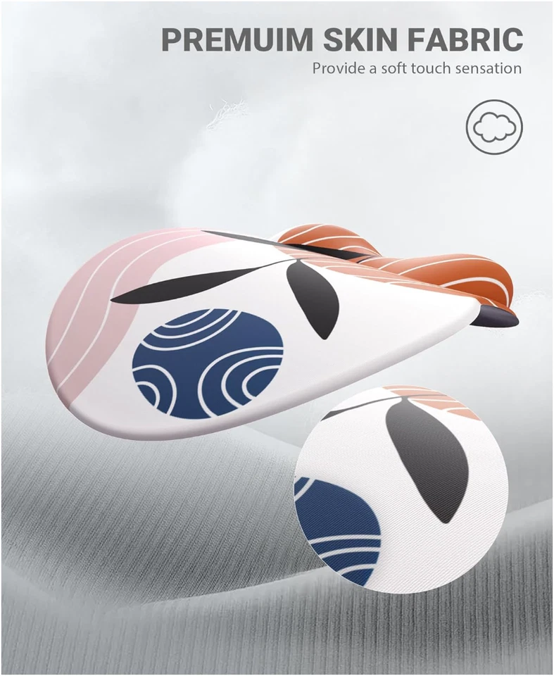 Ergonomic Mouse Pad  Gel Wrist Support Abstract Design Non-Slip Base Cushion - Image 3 of 4