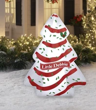 🎄4.5ft Christmas Inflatable Little Debbie Snack Cake Tree *New*l SHIPS SAME DAY