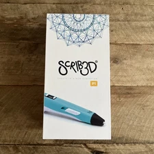 SCRIB3D P1 3D Printing Pen with Display 3 Colors Filament Power Adapter NewOB 85