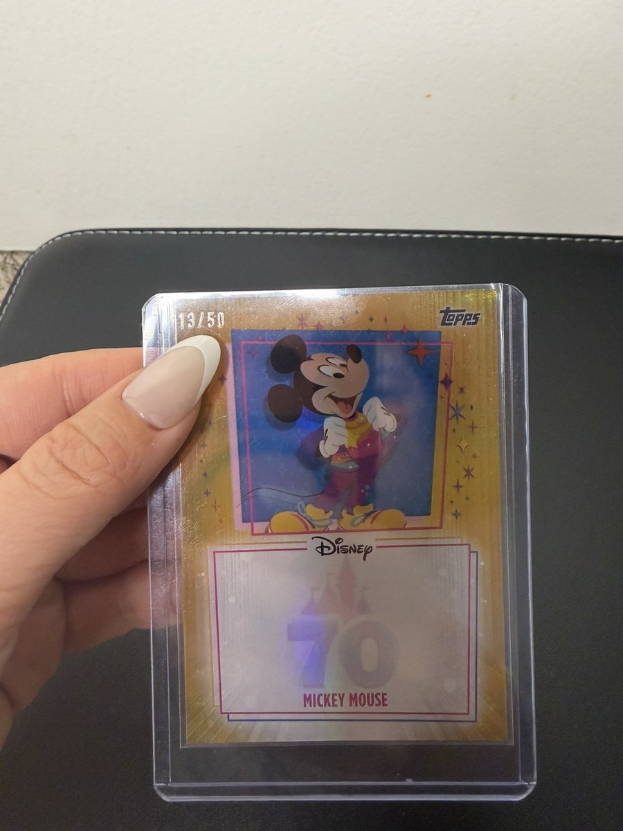 Topps Disneyland 70th Anniversary Mickey Mouse 13/50 Gold