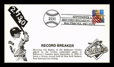 EVENT COVER RECORD BREAKER BALTIMORE ORIOLE CAL RIPKEN SEPTEMBER 6 1995