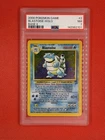 Pokemon Blastoise Base Set 2 PSA 7 HOLO RARE 2/130 Graded NEAR MINT