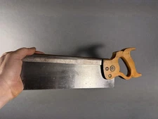 Henry Disston & Sons No. 4 Backsaw. Clean Etching On Saw. 12” Long.