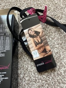 Luxury Micro Thing String Sexy Black Pink WARM UP String Lingerie By Anais Sz 18