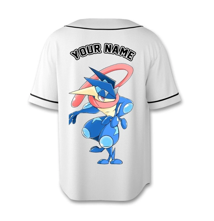 Custom Greninja Poket mons Baseball Jersey