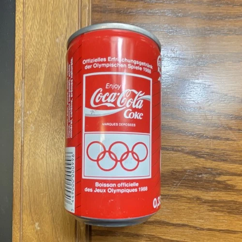 Coca-Cola 1988 Olympic Games Original Collectible Pull Top Soda Can Vintage