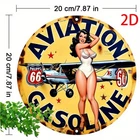 Metal Tin Sign Retro Phillips Aviation Gasoline Vintage Wall Art 8x8