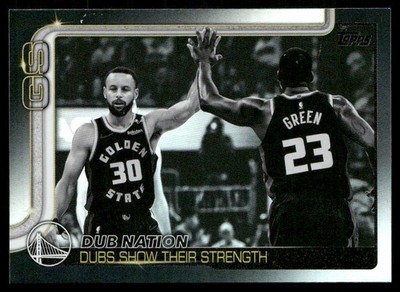 2025-26 Topps #291 Dubs Nation: Dubs Show Their Strength Blackout