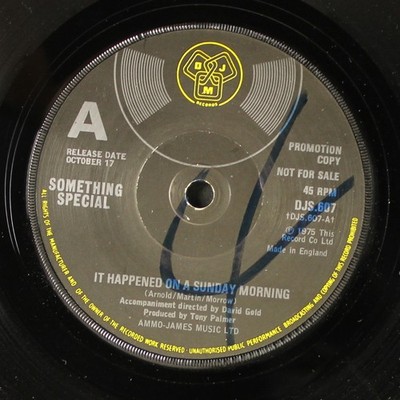 SOMETHING SPECIAL: it happened on a sunday morning DJM 7'' Single 45 RPM