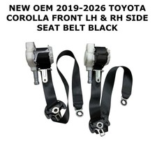 2019 20 21 22 23 24 25 2026 Toyota Corolla Front Lh Rh Side Seat Belt Black