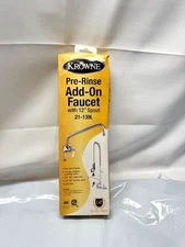 Krowne Pre-Rinse  AddOn Faucet w/ 12 in Spout-21-139L *New-Box Damage