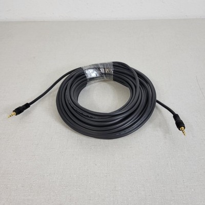 L-Com CTL35MM-100 Stereo Audio Cable Male 100ft 3.5mm Aux Jack Gold Plated