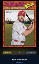 26 Topps Bunt DIGITAL Heritage Color Of The Year LEGENDARY Kyle Schwarber