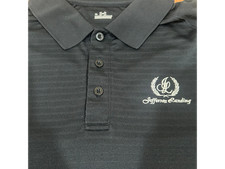 Under Armour Golf Polo Shirt Size XL Black Striped Moisture Wicking