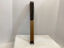 Leather Horse brush made in West Germany leather/wood
