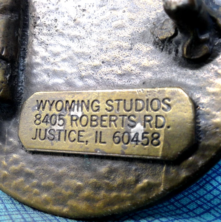 Chief Red Cloud Belt Buckle Lakota Sioux American Frontier Vtg 70s WS .GMP375 - Imagem 4 de 4