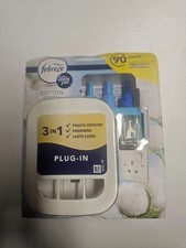  Febreze 3volution Plug in Air Freshener Starter Kit Cotton Fresh New Sealed