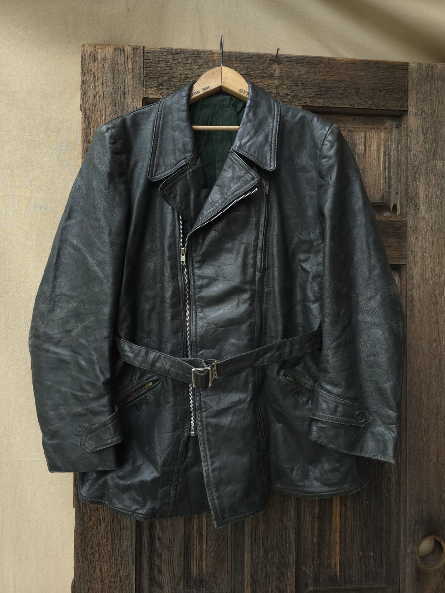 Vintage 1940s WW2 Era German Wehrmacht Style Motorcycle Dispatch