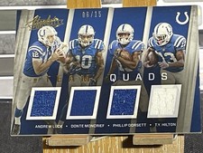 2016 Panini Absolute Team Quads Materials Luck Moncrief Dorsett Hilton Colts /15