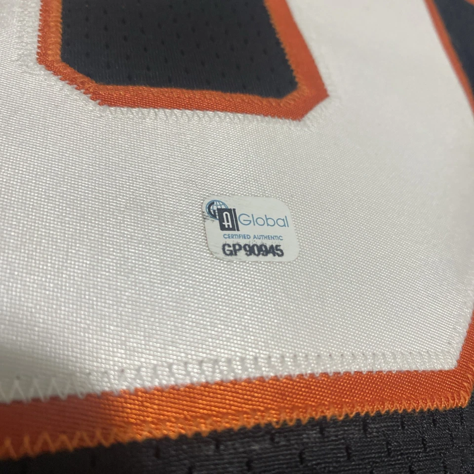 Camiseta deportiva personalizada firmada por Chad Ochocinco Johnson Auto Bengals auténtica global rara Foto 4 de 4