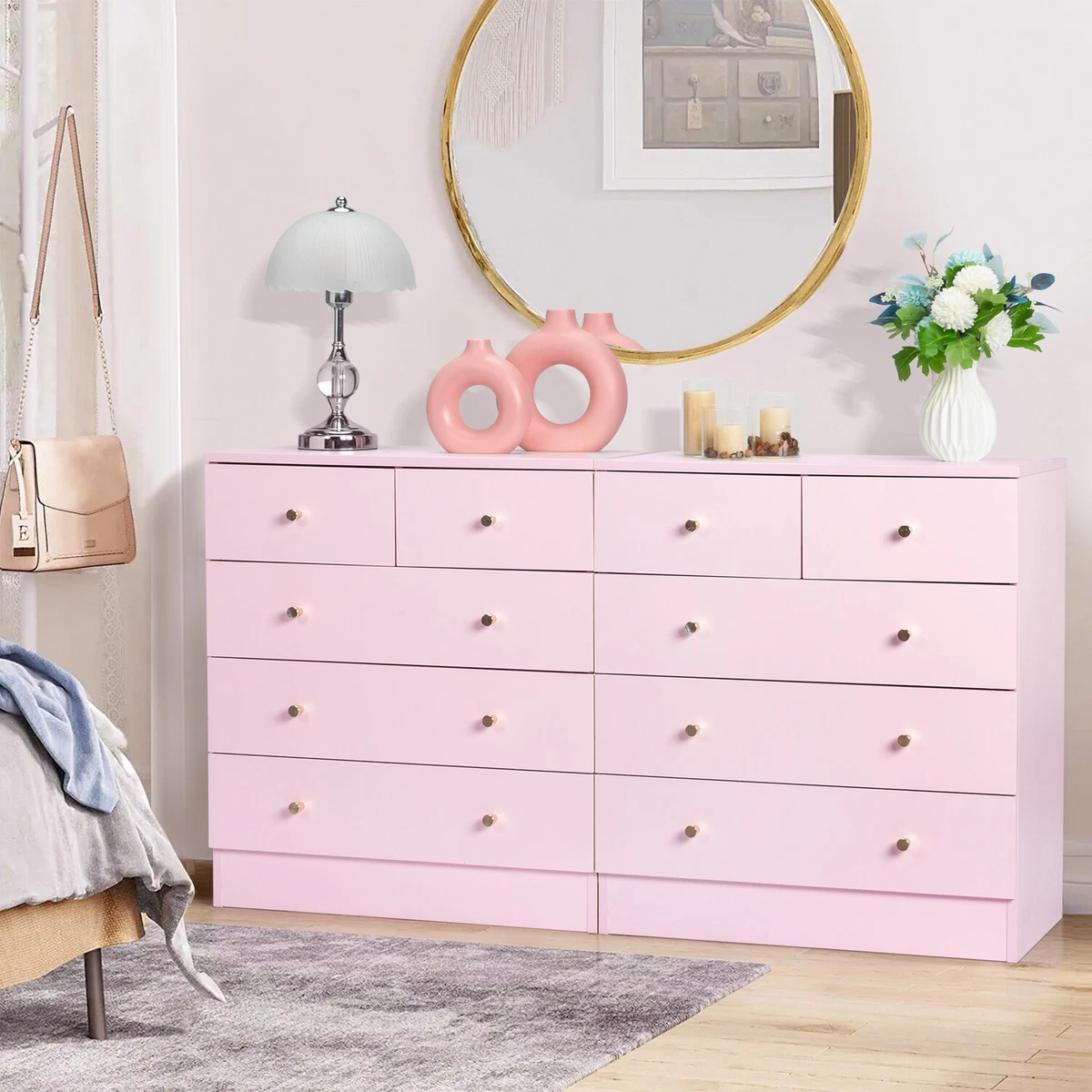 Wooden Pink Dressers & Chests of Drawers for sale | eBay