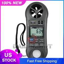 New In Box LUTRON LM-8000A Anemometer Humidity Light Meter Tester Thermometer