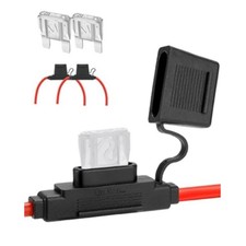 2 Pack Inline Maxi Fuse Holder - 6 AWG 12V Blade Fuse Holders with 6AWG