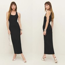 Reformation Ellie Knit Maxi Dress in Black Size XS