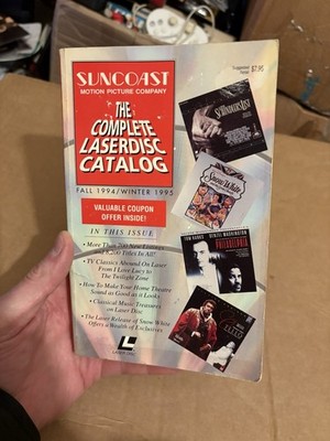 Vintage Laserdisc Catalog Book Suncoast Store Book