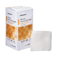 McKesson 8-Ply Sterile Gauze Sponges, 2" x 2", 2 Counts per x White